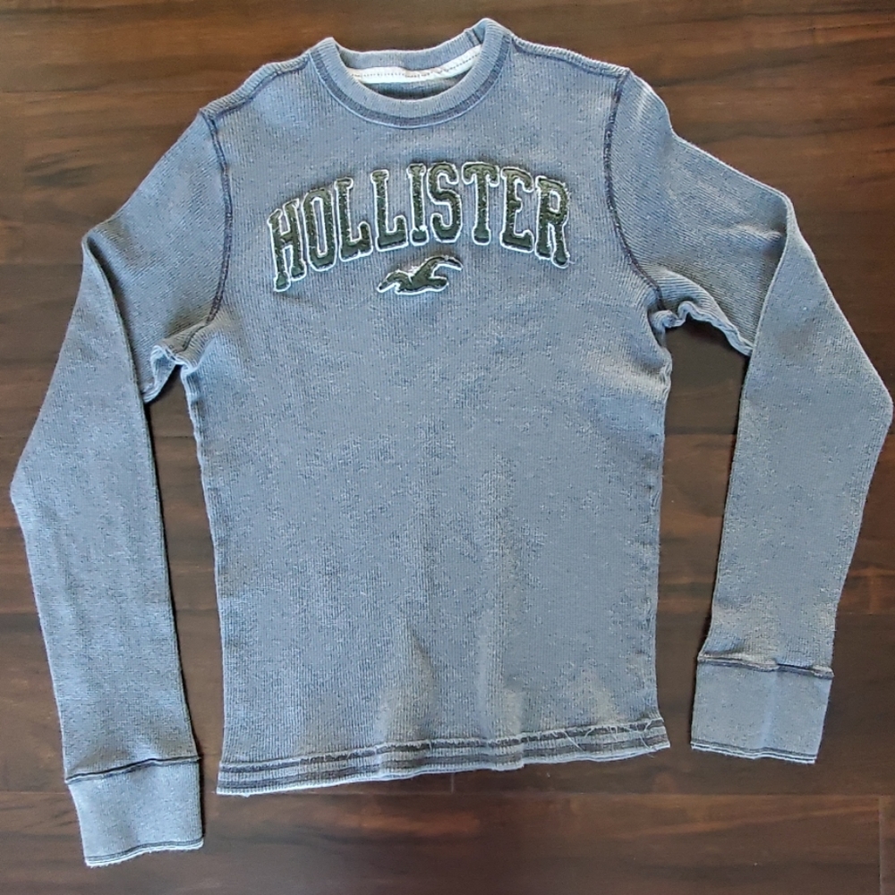 Hollister long sleeve waffle shirt